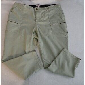 Molly & Isadora Womens Sz 20W ankle zipper Jeans stretch cargo pants